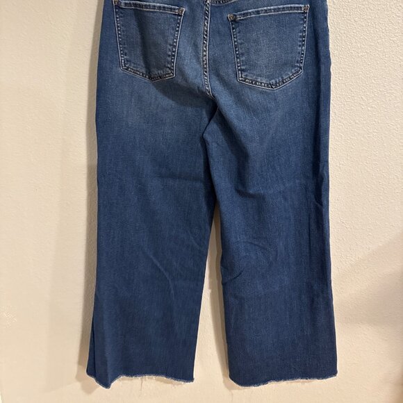 Kut From The Kloth Fab Ab Women's Wide Leg High Rise Jeans 12 Raw Hem - Picture 7 of 7